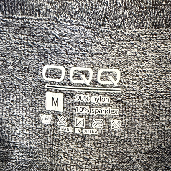 OQQ Gray Flare Women's Leggings Medium - Picture 2 of 5